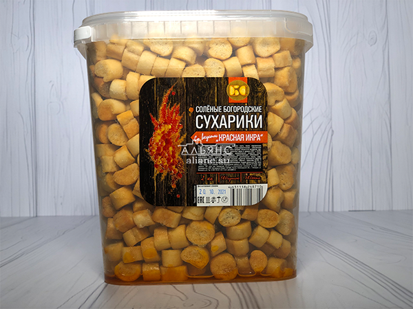 Сухарики с красной икрой в Кемерово