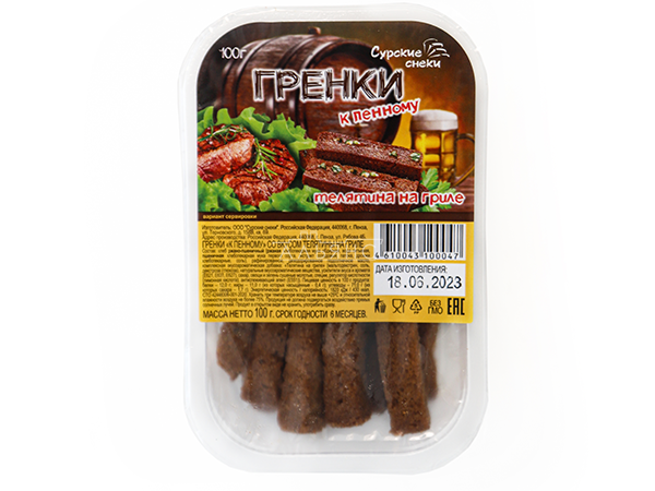 Сурские гренки Телятина на гриле (100 гр) в Кемерово