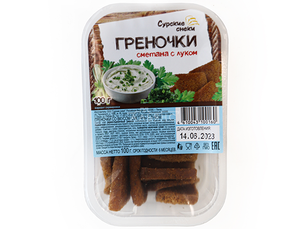 Сурские гренки Сметана с луком (100 гр) в Кемерово