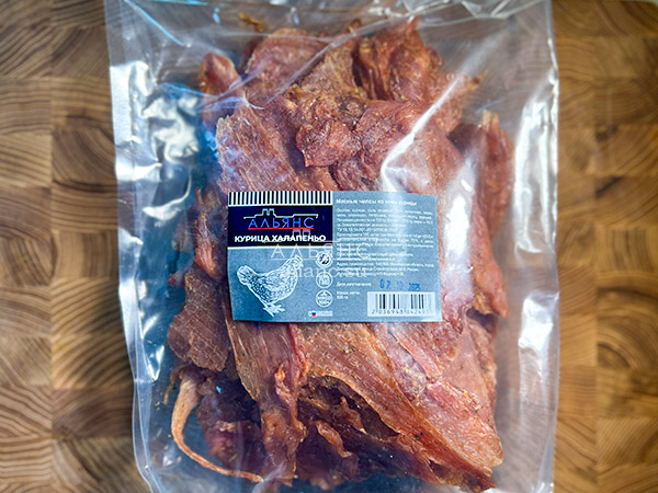 Мясо (АЛЬЯНС) вяленое курица 500гр "С халапеньо" в Кемерово