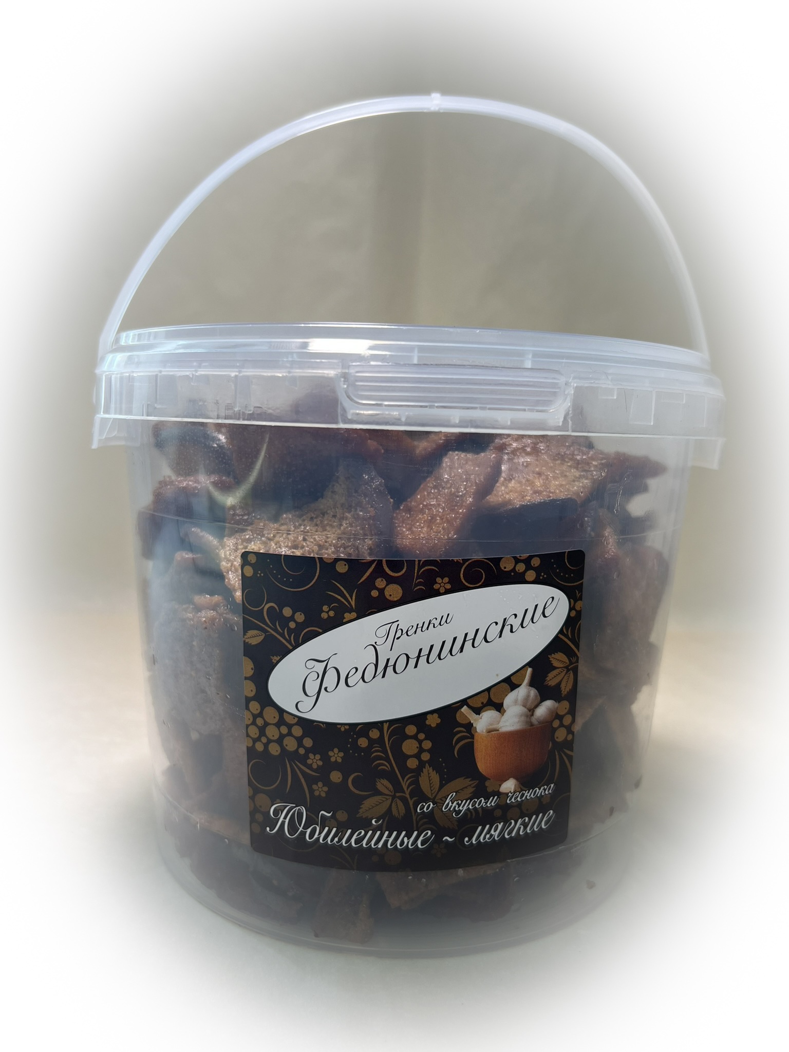 Гренки "ФЕДЮНИНСКИЕ" "Чеснок" (ведро 900 гр.) в Кемерово