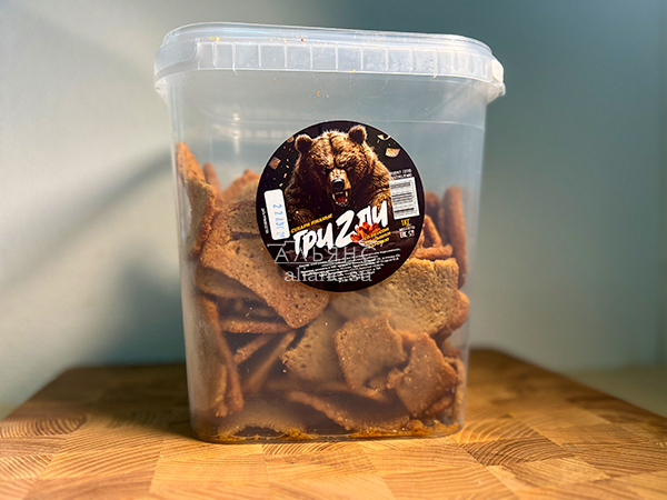 Ведро Ржаные гренки со вкусом Крылышки Барбекю (1 кг) в Кемерово