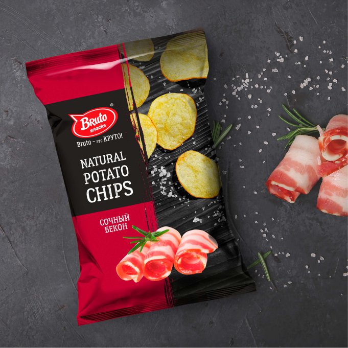 Картофель «Бруто» со вкусом бекона 130 гр. в Кемерово