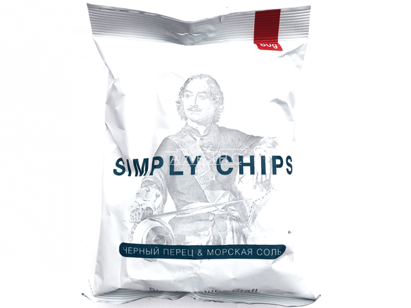 Картофельные чипсы "Simple chips" Морская соль и черный перец 80 гр. в Кемерово